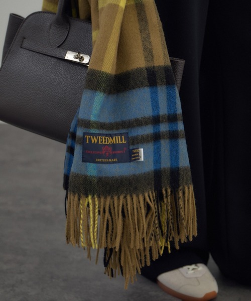 TWEED MILL（ツイードミル）の「【TWEEDMILL（ツイードミル）】Knee Rug（大判ストール）（ストール/ショール・レディース・レッド系その他/ターコイズブルー/グレー系その他/カーキ・FREE）」の11枚目の写真