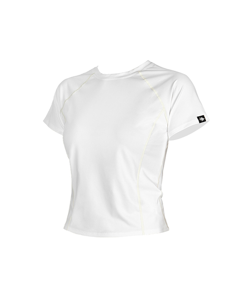 WHILE(ワイル)の「UV遮断 機能性クールTシャツウーマン(WHITE)(Tシャツ/カットソー・レディース・その他・SMALL/MEDIUM)」の1枚目の写真