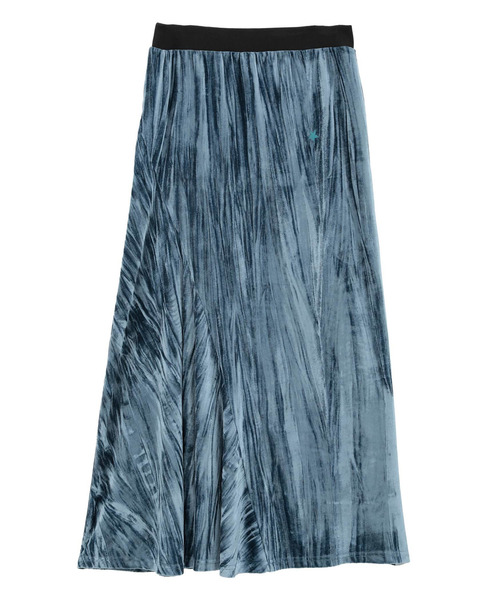 CONVERSE TOKYO（コンバーストウキョウ）の「VELOR ASYMMETRY FLARE SKIRT（スカート・レディース・ブルー/ブラック・FREE）」の8枚目の写真