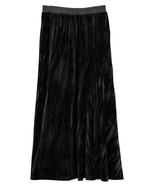 CONVERSE TOKYO（コンバーストウキョウ）の「VELOR ASYMMETRY FLARE SKIRT（スカート・レディース・ブルー/ブラック・FREE）」の13枚目の写真