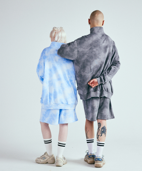 KINETICLO(キネティクロ)の「水染めハーフパンツ(ダークグレー)(その他パンツ・メンズ・その他・MEDIUM/LARGE/X-LARGE)」の4枚目の写真