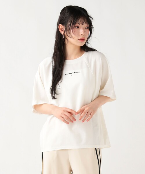 BEAMS HEART(ビームスハート)の「【8/13値下げ】シンプル 刺繍 Tシャツ(Tシャツ/カットソー・レディース・グリーン系その他/ブルー系その他/オフホワイト/チャコールグレー・FREE)」の8枚目の写真