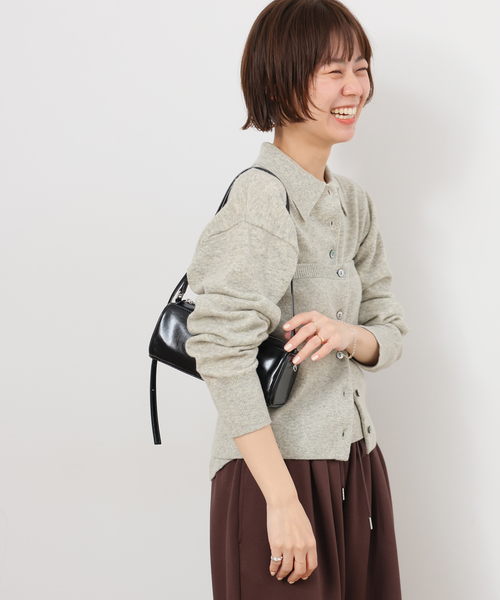 JOURNAL STANDARD relume(ジャーナルスタンダード レリューム)の「ウォッシャブルウール2WAYビスチェ(その他トップス・レディース・ライトグレー/ブラウン・FREE)」の5枚目の写真