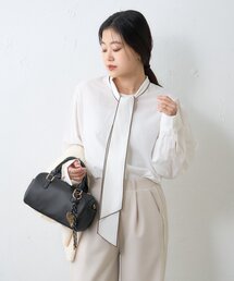 CIAOPANIC TYPY | ≪オケージョン対応≫配色パイピングボウタイシャツ(シャツ/ブラウス)