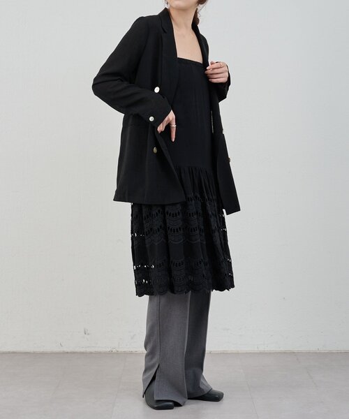 SHENERY（シーナリー）の「スカラップレーススカート（スカート・レディース・ブラック/オフホワイト・36/38）」の14枚目の写真