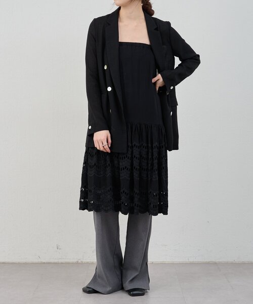 SHENERY（シーナリー）の「スカラップレーススカート（スカート・レディース・ブラック/オフホワイト・36/38）」の15枚目の写真