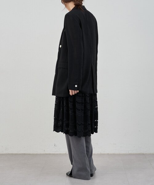 SHENERY（シーナリー）の「スカラップレーススカート（スカート・レディース・ブラック/オフホワイト・36/38）」の16枚目の写真