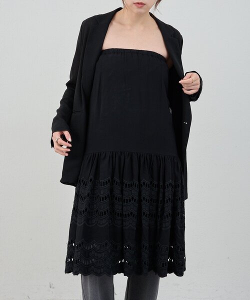 SHENERY（シーナリー）の「スカラップレーススカート（スカート・レディース・ブラック/オフホワイト・36/38）」の19枚目の写真