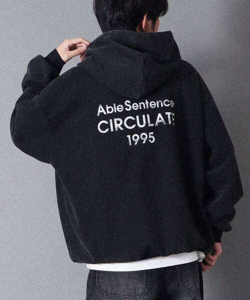 CRAFT STANDARD BOUTIQUE（クラフトスタンダードブティック）の「スノーウォッシュボンディング裏毛バックロゴパーカー（スウェット・メンズ・ブラック/グレイッシュベージュ/ブラウン・M/L/XL）」の11枚目の写真