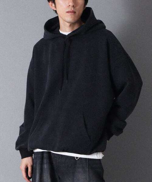 CRAFT STANDARD BOUTIQUE（クラフトスタンダードブティック）の「スノーウォッシュボンディング裏毛バックロゴパーカー（スウェット・メンズ・ブラック/グレイッシュベージュ/ブラウン・M/L/XL）」の10枚目の写真