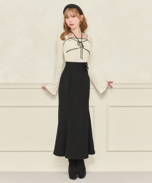 apres jour(アプレジュール)の「ダブルベルトマーメイドスカート(スカート・レディース・アイボリー/ブラック/ダークブラウン・SMALL/MEDIUM/X-LARGE)」の5枚目の写真