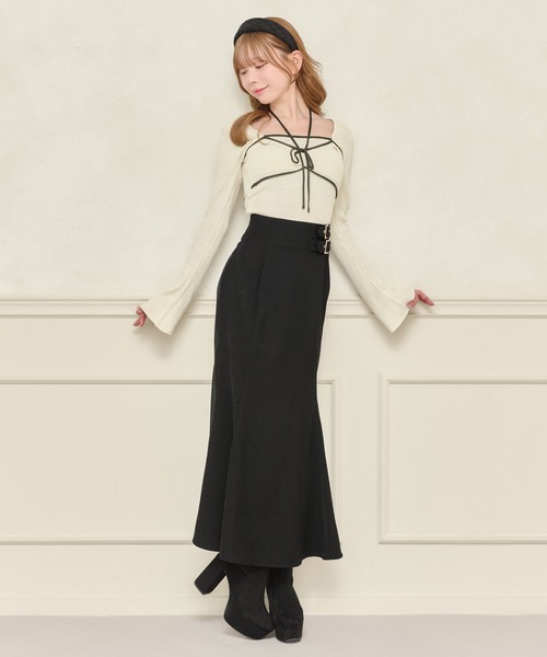 apres jour(アプレジュール)の「ダブルベルトマーメイドスカート(スカート・レディース・アイボリー/ブラック/ダークブラウン・SMALL/MEDIUM/X-LARGE)」の6枚目の写真