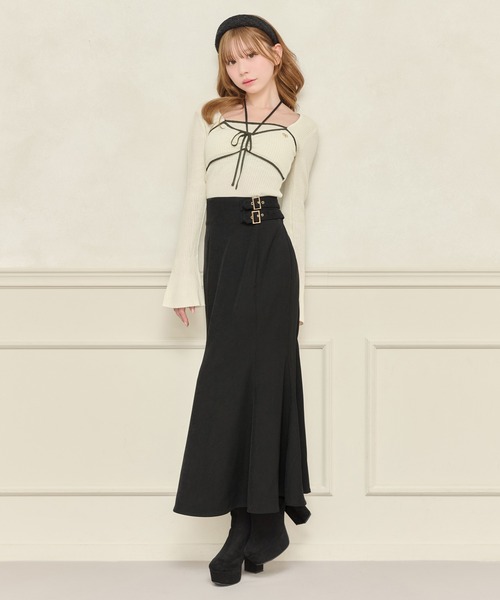 apres jour(アプレジュール)の「ダブルベルトマーメイドスカート(スカート・レディース・アイボリー/ブラック/ダークブラウン・SMALL/MEDIUM/X-LARGE)」の7枚目の写真