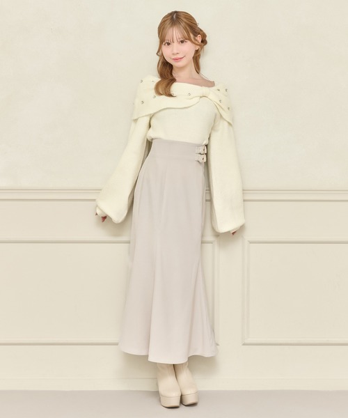 apres jour(アプレジュール)の「ダブルベルトマーメイドスカート(スカート・レディース・アイボリー/ブラック/ダークブラウン・SMALL/MEDIUM/X-LARGE)」の9枚目の写真