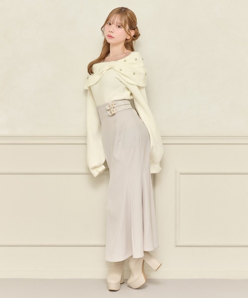 apres jour(アプレジュール)の「ダブルベルトマーメイドスカート(スカート・レディース・アイボリー/ブラック/ダークブラウン・SMALL/MEDIUM/X-LARGE)」の10枚目の写真
