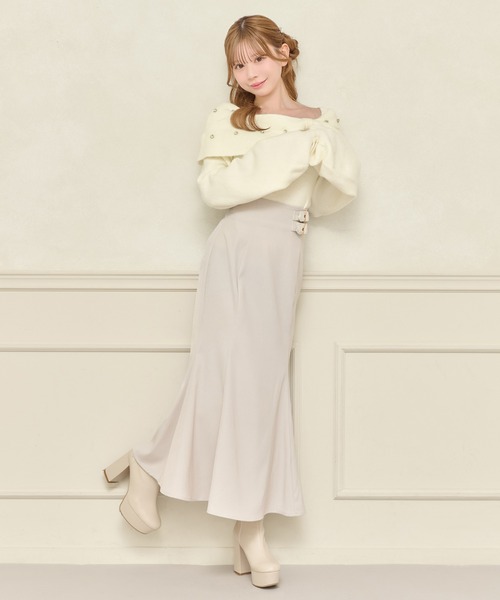 apres jour(アプレジュール)の「ダブルベルトマーメイドスカート(スカート・レディース・アイボリー/ブラック/ダークブラウン・SMALL/MEDIUM/X-LARGE)」の11枚目の写真