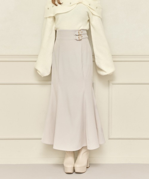 apres jour(アプレジュール)の「ダブルベルトマーメイドスカート(スカート・レディース・アイボリー/ブラック/ダークブラウン・SMALL/MEDIUM/X-LARGE)」の8枚目の写真