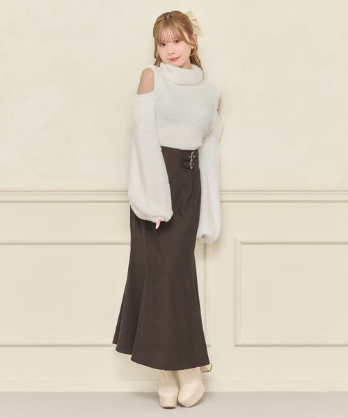 apres jour(アプレジュール)の「ダブルベルトマーメイドスカート(スカート・レディース・アイボリー/ブラック/ダークブラウン・SMALL/MEDIUM/X-LARGE)」の14枚目の写真