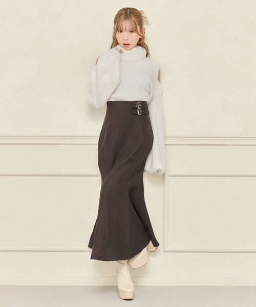 apres jour(アプレジュール)の「ダブルベルトマーメイドスカート(スカート・レディース・アイボリー/ブラック/ダークブラウン・SMALL/MEDIUM/X-LARGE)」の15枚目の写真