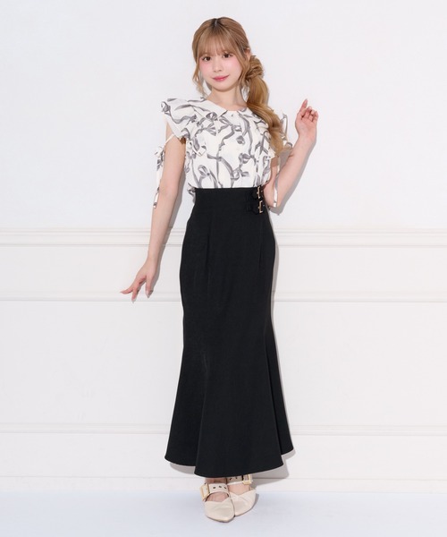 apres jour(アプレジュール)の「ダブルベルトマーメイドスカート(スカート・レディース・アイボリー/ブラック/ダークブラウン・SMALL/MEDIUM/X-LARGE)」の22枚目の写真