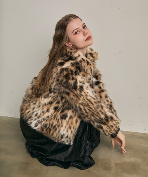 Clum(クルム)の「レオパードエコファーブルゾン(その他アウター・レディース・ベージュ系・SMALL/MEDIUM)」の13枚目の写真