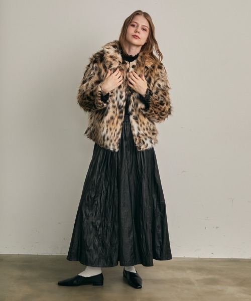 Clum(クルム)の「レオパードエコファーブルゾン(その他アウター・レディース・ベージュ系・SMALL/MEDIUM)」の17枚目の写真