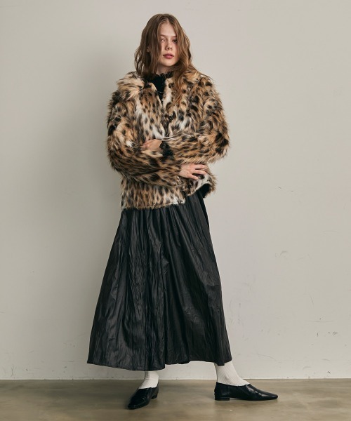 Clum(クルム)の「レオパードエコファーブルゾン(その他アウター・レディース・ベージュ系・SMALL/MEDIUM)」の19枚目の写真