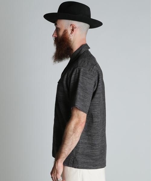 schott(ショット)の「Schott/ショット/MIX SHARK COLLAR SS SHIRT/ミックス シャークカラー 半袖シャツ(シャツ/ブラウス・メンズ・ブラック/ブラウン・2XL/XL/L/M)」の4枚目の写真