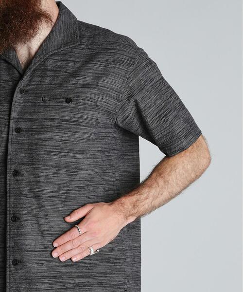 schott(ショット)の「Schott/ショット/MIX SHARK COLLAR SS SHIRT/ミックス シャークカラー 半袖シャツ(シャツ/ブラウス・メンズ・ブラック/ブラウン・2XL/XL/L/M)」の7枚目の写真