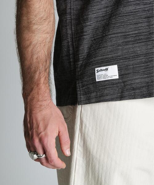 schott(ショット)の「Schott/ショット/MIX SHARK COLLAR SS SHIRT/ミックス シャークカラー 半袖シャツ(シャツ/ブラウス・メンズ・ブラック/ブラウン・2XL/XL/L/M)」の8枚目の写真