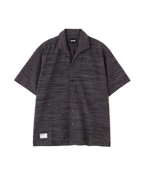 schott(ショット)の「Schott/ショット/MIX SHARK COLLAR SS SHIRT/ミックス シャークカラー 半袖シャツ(シャツ/ブラウス・メンズ・ブラック/ブラウン・2XL/XL/L/M)」の9枚目の写真