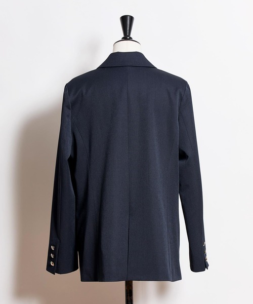 NOELA（ノエラ）の「ダブルブレストジャケット（テーラードジャケット・レディース・ネイビー/ベージュ・S/M）」の7枚目の写真