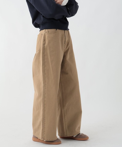 GEORGE'S(ジョージズ)の「リメイク風ワイドデニム(デニムパンツ・レディース・ベージュ/ブルー・SMALL/MEDIUM)」の8枚目の写真
