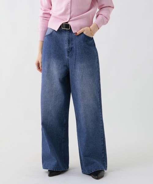 GEORGE'S(ジョージズ)の「リメイク風ワイドデニム(デニムパンツ・レディース・ベージュ/ブルー・SMALL/MEDIUM)」の15枚目の写真