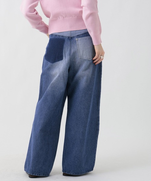 GEORGE'S(ジョージズ)の「リメイク風ワイドデニム(デニムパンツ・レディース・ベージュ/ブルー・SMALL/MEDIUM)」の21枚目の写真