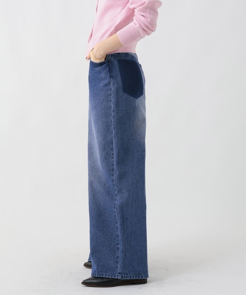 GEORGE'S(ジョージズ)の「リメイク風ワイドデニム(デニムパンツ・レディース・ベージュ/ブルー・SMALL/MEDIUM)」の22枚目の写真