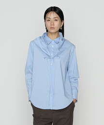 COMME CA（コムサ）の「〔 TALLサイズ 〕 コットンナイロンシャンブレー カーチフ付きシャツ（シャツ/ブラウス）」