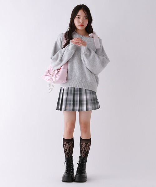 repipi armario(レピピ アルマリオ)の「ハイウエストプリーツスカート(スカート・キッズ・チャコールグレー/ブルー/ブラック・SMALL/MEDIUM/LARGE)」の20枚目の写真