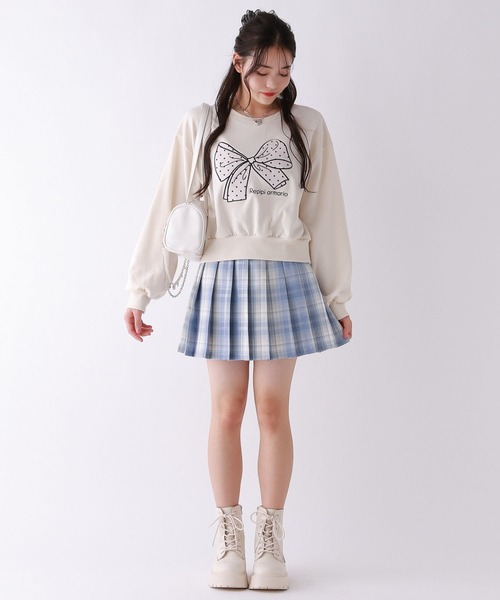 repipi armario(レピピ アルマリオ)の「ハイウエストプリーツスカート(スカート・キッズ・チャコールグレー/ブルー/ブラック・SMALL/MEDIUM/LARGE)」の22枚目の写真