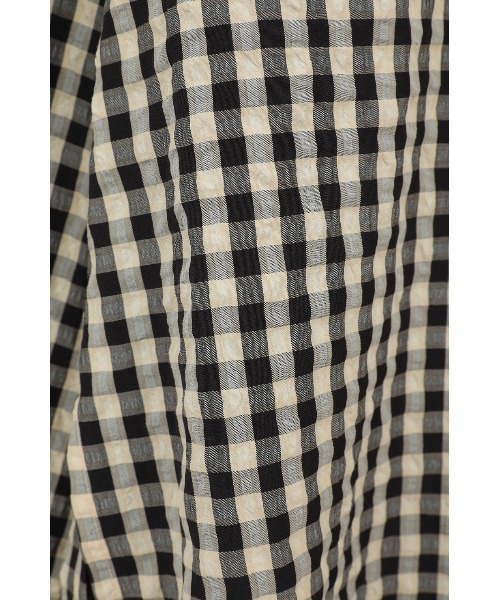 MANOF(マノフ)の「OVER SIZED 2WAY SHIRTS(シャツ/ブラウス・レディース・ブラックミックス・S/M)」の10枚目の写真