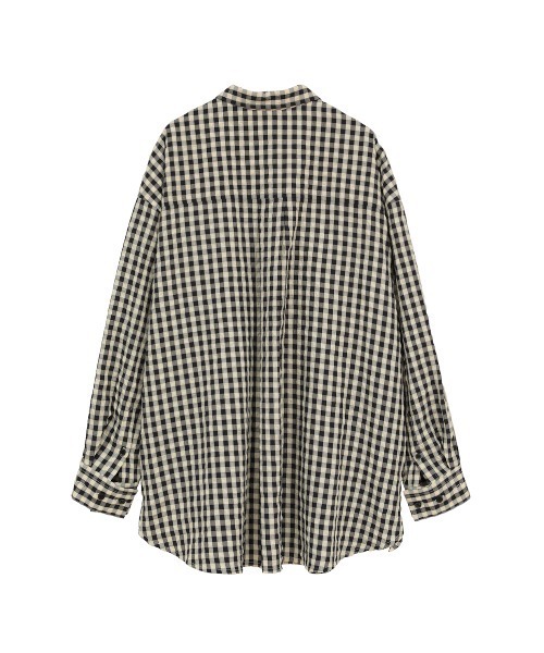 MANOF(マノフ)の「OVER SIZED 2WAY SHIRTS(シャツ/ブラウス・レディース・ブラックミックス・S/M)」の16枚目の写真
