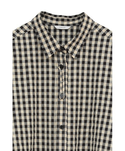 MANOF(マノフ)の「OVER SIZED 2WAY SHIRTS(シャツ/ブラウス・レディース・ブラックミックス・S/M)」の15枚目の写真