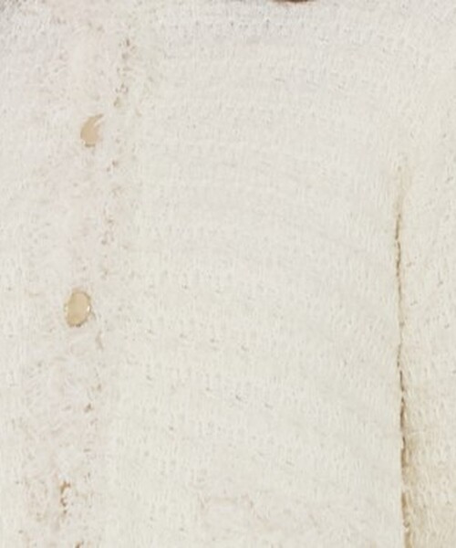 abahouse mavie（アバハウスマヴィ）の「ツィードニットジャケット（カーディガン/ボレロ・レディース・ホワイト/ネイビー・フリー）」の9枚目の写真