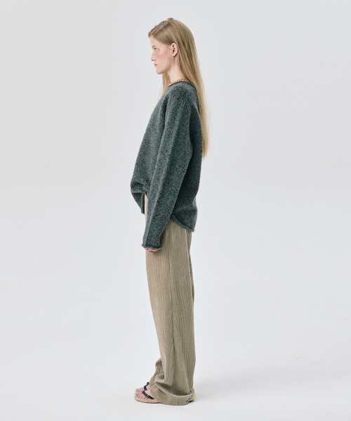 WNDERKAMMER(ブンダーカンマー)の「コーデュロイストレートパンツ_カーキ(その他パンツ・レディース・その他・S/M/XS)」の2枚目の写真