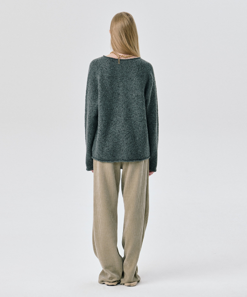 WNDERKAMMER(ブンダーカンマー)の「コーデュロイストレートパンツ_カーキ(その他パンツ・レディース・その他・S/M/XS)」の3枚目の写真