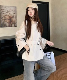 2WAYスタンドカラートレンチコート