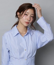 アプワイザーリッシェ　ネイビーワンピース Apuweiser-riche（アプワイザーリッシェ）の「トレンチワンピース