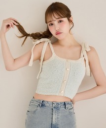 one after another NICE CLAUP | セット対応/配色ニットビスチェ(その他トップス)