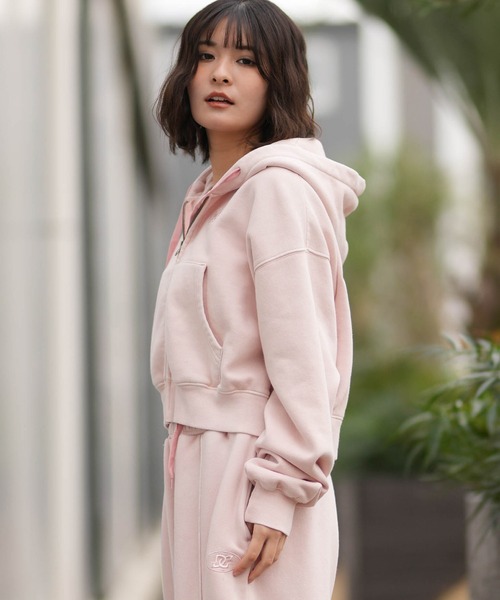 DC(ディーシー)の「DC/ディーシー 26 WS HIDDEN SHORT ZH LZH261309(パーカー・レディース・ライトブルー/スミクロ/ライトピンク・M)」の6枚目の写真