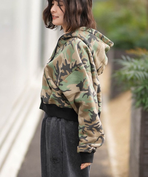 DC(ディーシー)の「DC/ディーシー 26 WS HIDDEN SHORT ZH LZH261309(パーカー・レディース・ライトブルー/スミクロ/ライトピンク・M)」の7枚目の写真